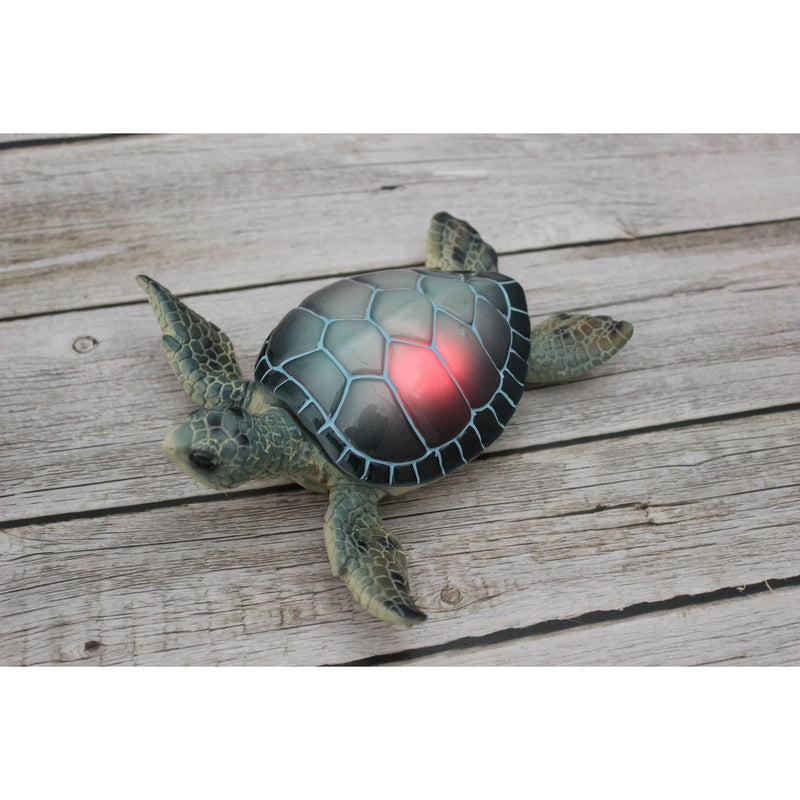 Light Up Turtle Figurine, Turtle Figurine, Sea Turtle Figurine, Glow in the Dark Turtle, Turtle - Pink Horse Florida