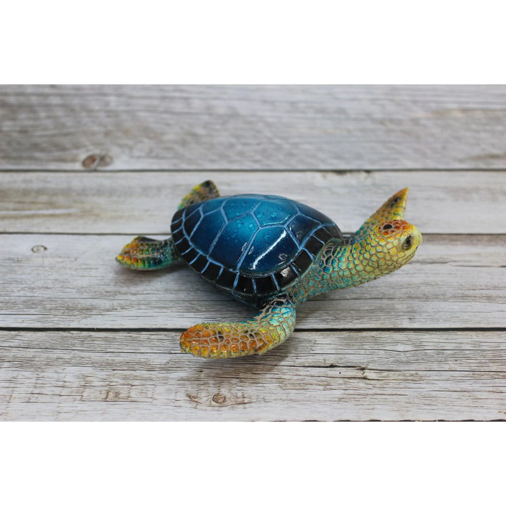 Turtle Figurine, Sea Turtle Figurine, Sea Turtle Decor, Turtle Wall Decor, Turtle Decor, Beach Home, - Pink Horse Florida