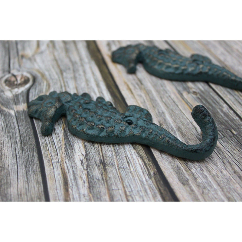 Seahorse Hook, Seahorse Key Hook, Beach Decor, Seahorse Decor, Key hook SET OF TWO, Nautical Decor, - Pink Horse Florida