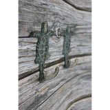 Turtle Hook, SET OF TWO Sea Turtle Hooks, On Sale Ocean Decor - Pink Horse Florida