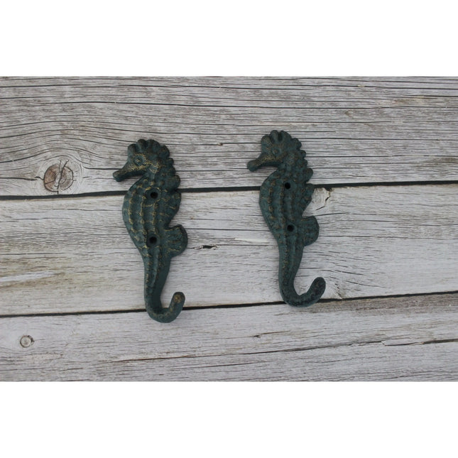 Seahorse Hook, Seahorse Key Hook, Beach Decor, Seahorse Decor, Key hook SET OF TWO, Nautical Decor, - Pink Horse Florida