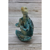 Yoga Turtle, Meditating Figurine, Meditating Animal, Funny Animal Figurine, Meditating Sea Turtle - Pink Horse Florida