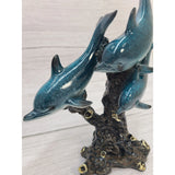 Dolphin Figurine, Triple Dolphin Figurine, Dolphin Decor, Beach Home, Beach Decor, Ocean Decor, - Pink Horse Florida