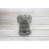 Meditating Elephant Figurine, Elephant Yoga, Elephant Gift, Elephant Figurine - Pink Horse Florida