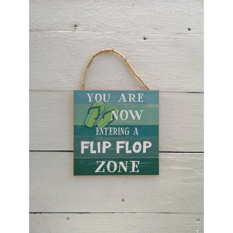 Flip Flop Sign, Flip Flop Zone, Flip Flop Decor, Pool Decor, Lake House Decor Beach Cottage Decor - Pink Horse Florida