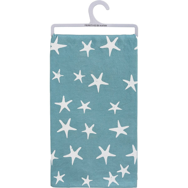 Starfish Kitchen Towel SET OF TWO, Starfish Tea Towel, Beach Kitchen Towel, Beach Tea Towel, Beach - Pink Horse Florida