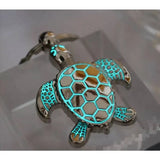 Turtle Keychain, Sea Turtle Keychain, Glow in the Dark Keychain, Glow in the Dark Jewelry, Glow in - Pink Horse Florida