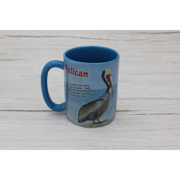Pelican Mug, Pelican Decor, Coastal Mug, Pelican Gift, Pelican Statue, Beach Gift, Beach Decor, - Pink Horse Florida