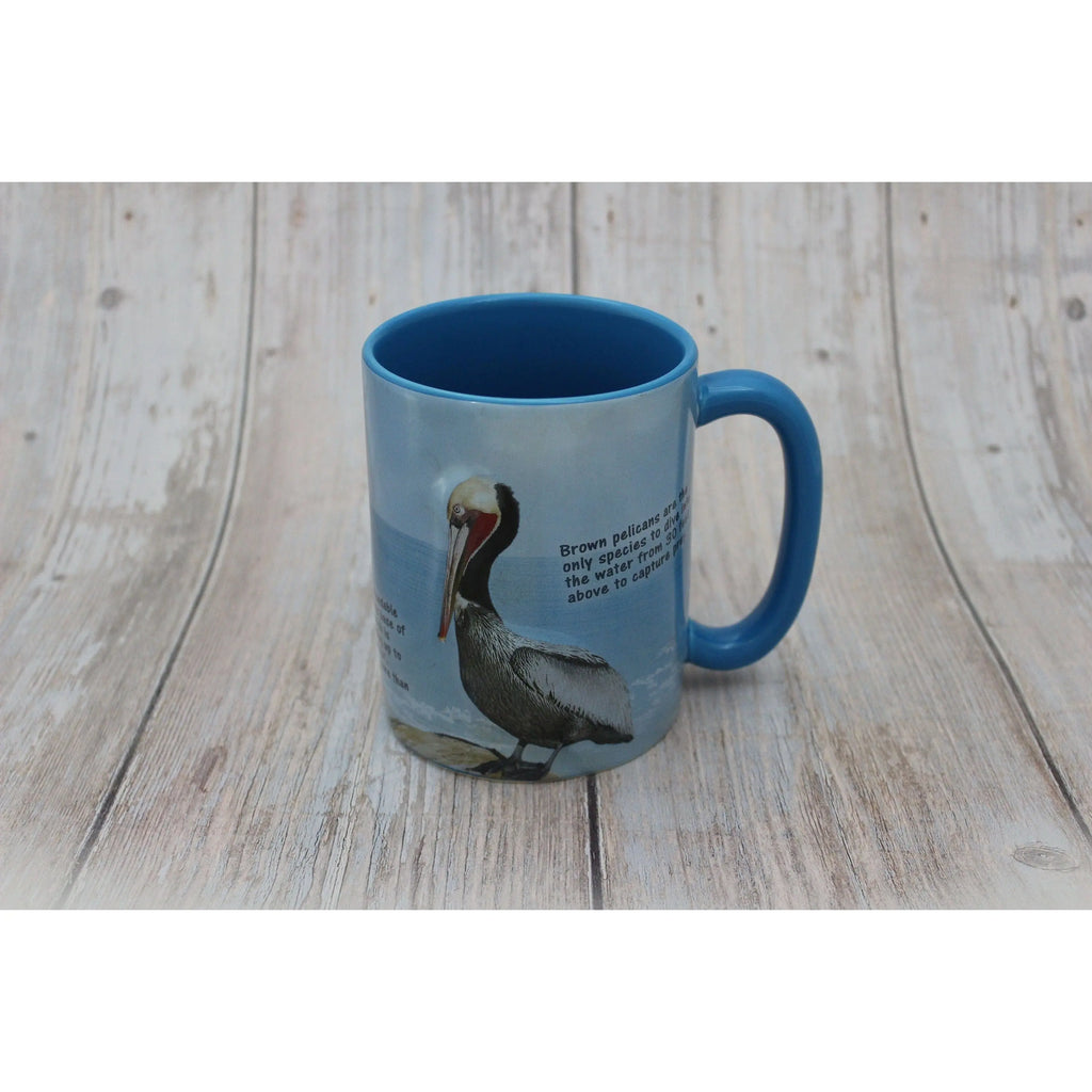 Pelican Mug, Pelican Decor, Coastal Mug, Pelican Gift, Pelican Statue, Beach Gift, Beach Decor, - Pink Horse Florida
