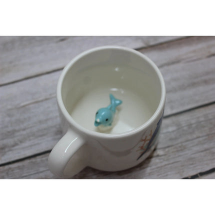 Dolphin Mug, Beach Mug, Dolphin Gift, Beach Kitchen, Beach Gift, Ocean Mug, Ocean Lover Gift - Pink Horse Florida