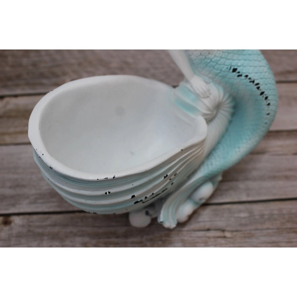 Mermaid Figurine, Mermaid Decor, Coastal Decorative Accent, Mermaid Collectibles, Mermaid Vase - Pink Horse Florida