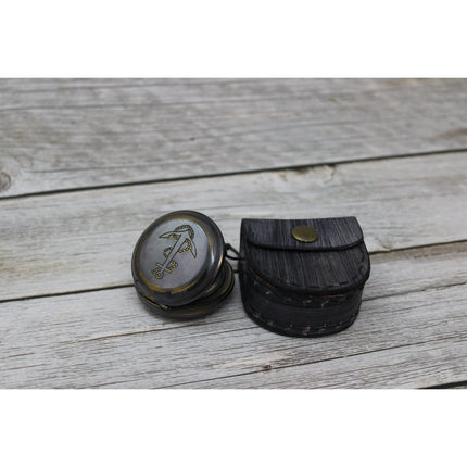 Anchor Antique Compass, Antique Compass with Anchor, Antique Compass, Vintage Compass, Pocket - Pink Horse Florida