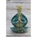 Yoga Turtle, Meditating Figurine, Meditating Animal, Funny Animal Figurine, Meditating Sea Turtle - Pink Horse Florida