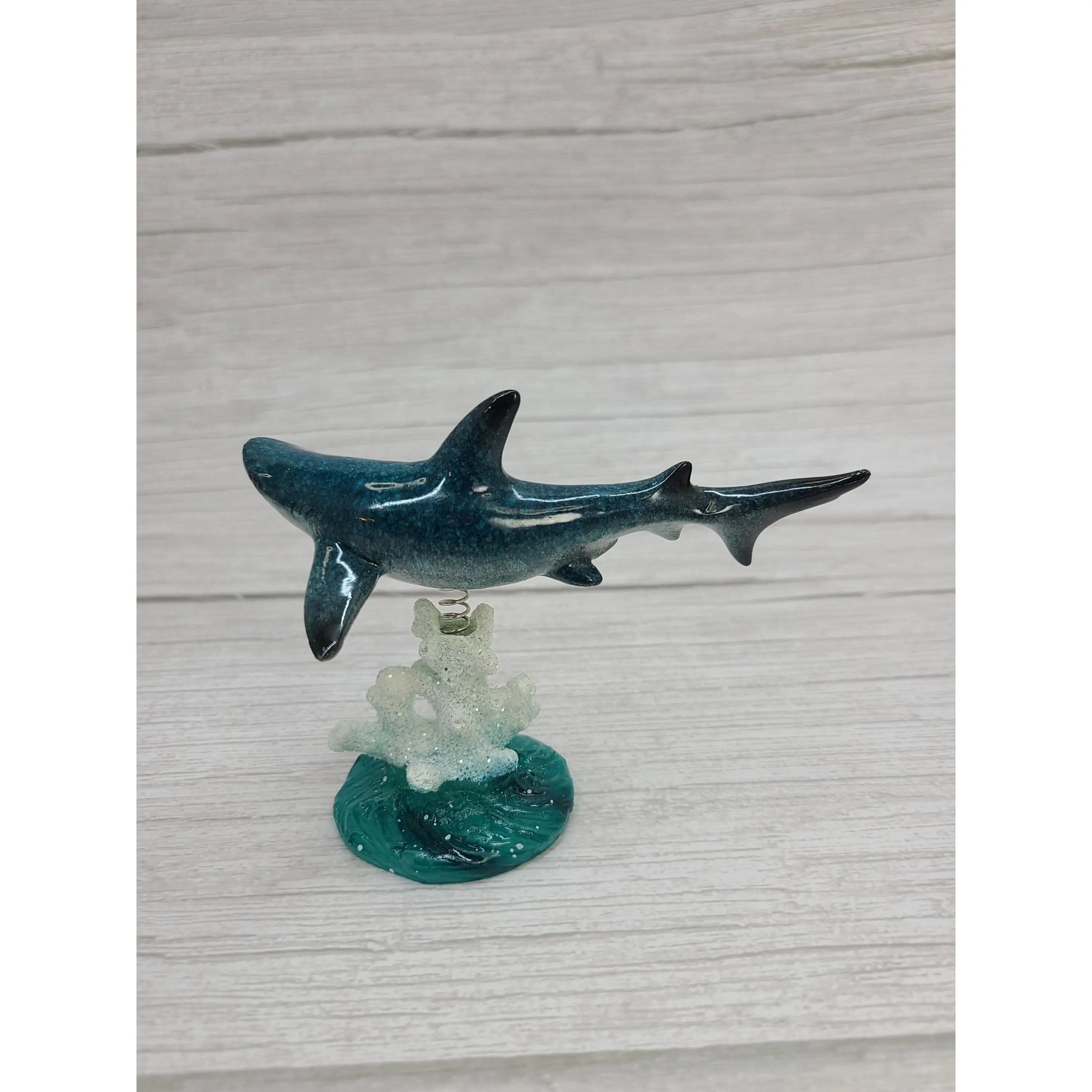 Shark Figurine, Shark Decor, Beach Home, Beach Decor, Ocean Decor, Nautical FIgurine, Beach - Pink Horse Florida