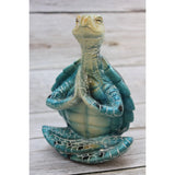 Yoga Turtle, Meditating Figurine, Meditating Animal, Funny Animal Figurine, Meditating Sea Turtle - Pink Horse Florida