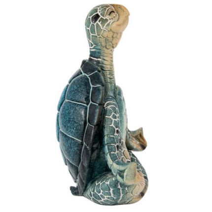 Yoga Turtle, Meditating Figurine, Meditating Animal, Funny Animal Figurine, Meditating Sea Turtle - Pink Horse Florida