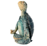 Yoga Turtle, Meditating Figurine, Meditating Animal, Funny Animal Figurine, Meditating Sea Turtle - Pink Horse Florida