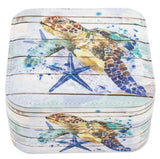 Sea Turtle Storage Box, Turtle Jewelry Box, Sea Turtle Box, Sea Turtle Decor - Pink Horse Florida