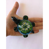 Blue Glass Sea Turtle Figurine, Turtle Figurine, Sea Turtle Figurine, Turtle Decor, Sea Turtle - Pink Horse Florida