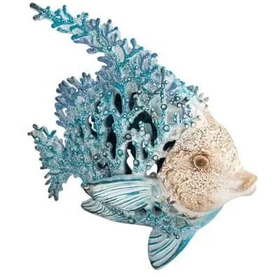 Fish Coral Look, Fish Figurine, Fish Decor, Fish Decoration, Beach Home, Ocean Decor, Boat Decor - Pink Horse Florida