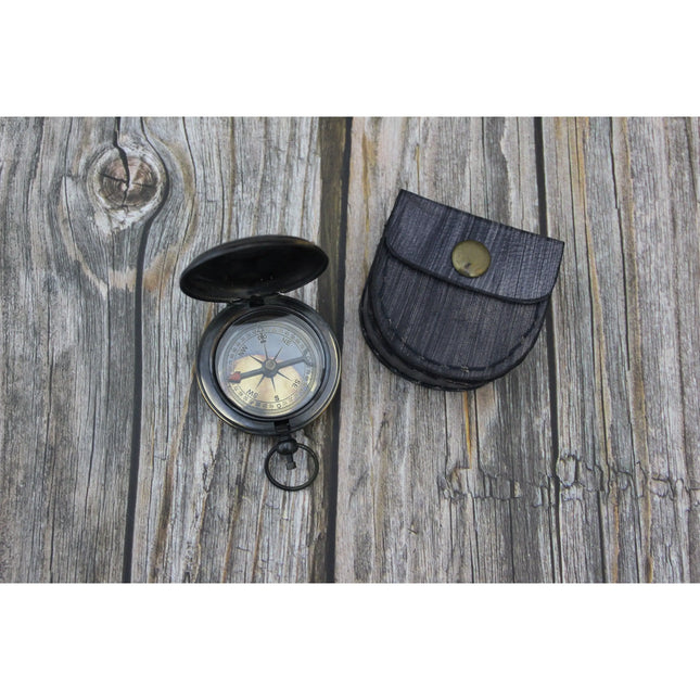 Anchor Antique Compass, Antique Compass with Anchor, Antique Compass, Vintage Compass, Pocket - Pink Horse Florida