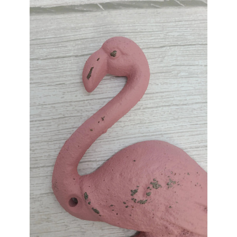 Flamingo Hook Set of TWO, Rustic Flamingo Hook, Towel Hook, Pool Side Hook - Pink Horse Florida