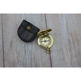 Antique Compass, Vintage Compass, Pocket Compass, Brass Compass - Pink Horse Florida