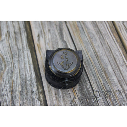 Anchor Antique Compass, Antique Compass with Anchor, Antique Compass, Vintage Compass, Pocket - Pink Horse Florida