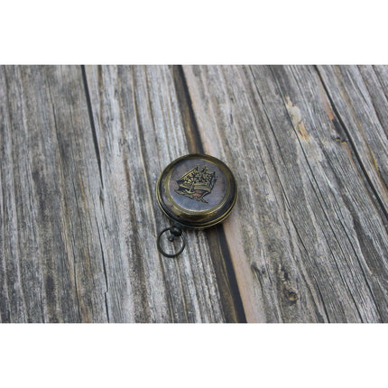 Ship Antique Compass, Antique Compass with Ship, Antique Compass, Vintage Compass, Pocket Compass, - Pink Horse Florida