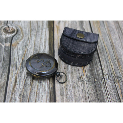 Anchor Antique Compass, Antique Compass with Anchor, Antique Compass, Vintage Compass, Pocket - Pink Horse Florida