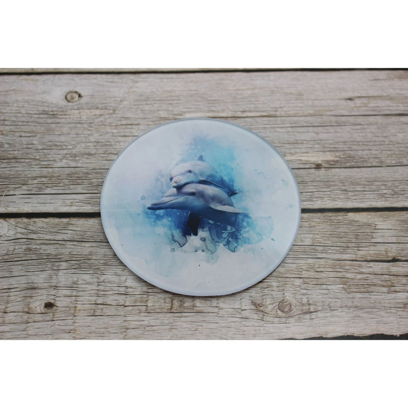 Dolphin Coasters, Beach Coasters, Dolphin Decor, Beach Home Decor, Nautical Coasters, Nautical - Pink Horse Florida