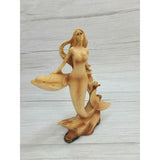 Mermaid Figurine Drift Wood Look, Mermaid Decor, Beach Home Decor, Mermaid Gift, Mermaid Home Decor - Pink Horse Florida