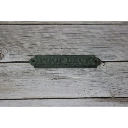 Poop Deck Sign, Wall Sign, Funny Bathroom or Nursery Decor, Nautical Decor - Pink Horse Florida