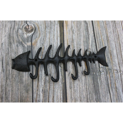 Fish Wall Hanger, Fish Bone Hook, Key Hook, Wall Hooks,Fish Decoration, Beach Decor, Beach - Pink Horse Florida