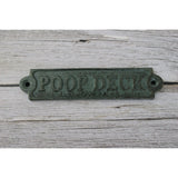 Poop Deck Sign, Wall Sign, Funny Bathroom or Nursery Decor, Nautical Decor - Pink Horse Florida