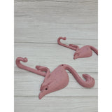 Flamingo Hook Set of TWO, Rustic Flamingo Hook, Towel Hook, Pool Side Hook - Pink Horse Florida