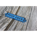 Poop Deck Sign, Wall Sign, Funny Bathroom or Nursery Decor, Nautical Decor - Pink Horse Florida