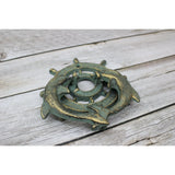 Ship Wheel Door Knocker, Dolphin Door Knocker, Dolphin Decor for Door, Nautical Decor, Door Knocker, - Pink Horse Florida