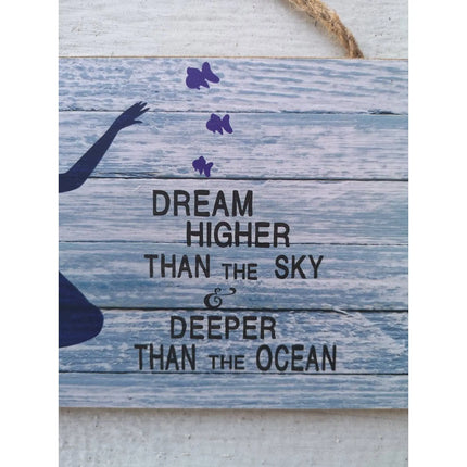 Mermaids Dream Sign, Mermaid Sign, Mermaid Pool Sign, Mermaid Decor - Pink Horse Florida