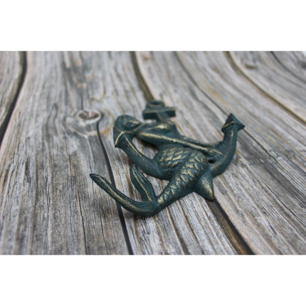Mermaid Hook, Anchor Hook, Mermaid Anchor Hook, Mermaid Key Hook, Beach Decor, Mermaid Decor, Key - Pink Horse Florida