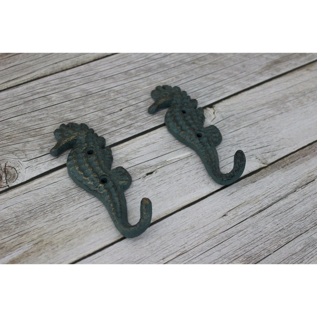 Seahorse Hook, Seahorse Key Hook, Beach Decor, Seahorse Decor, Key hook SET OF TWO, Nautical Decor, - Pink Horse Florida