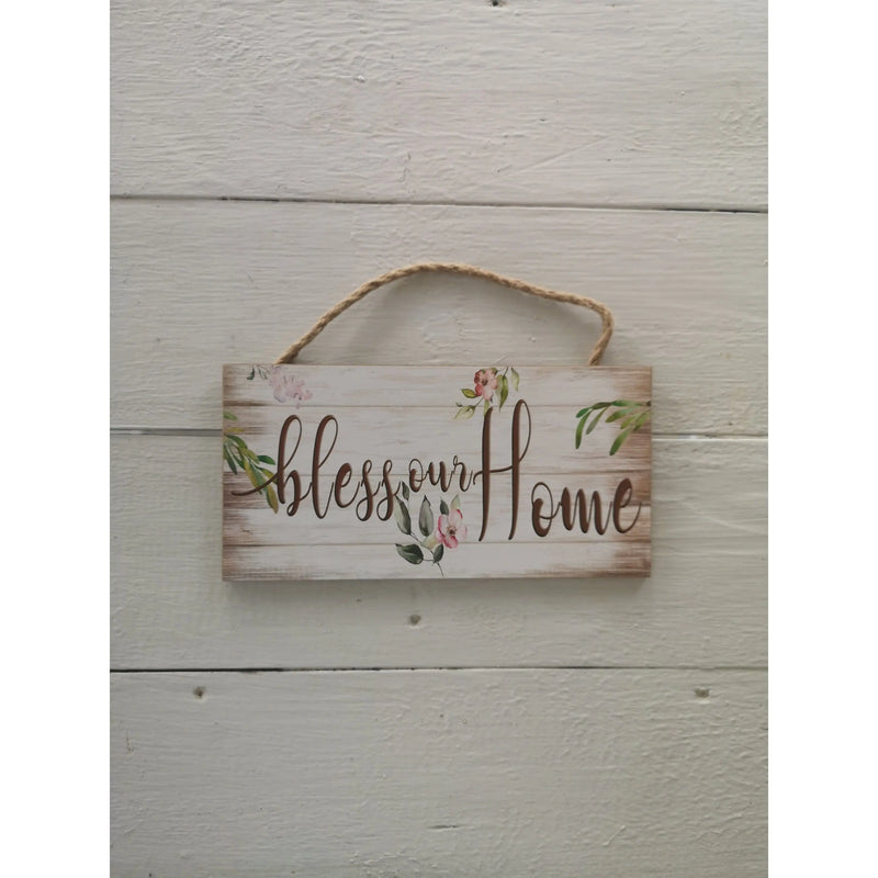 Bless Our Home Sign, Wall Sign, Bless This Home, Bless Our Home Wall Decor, Bless Our Home Rustic - Pink Horse Florida