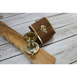 Antique Compass, Vintage Compass, Pocket Compass, Brass Compass, 50 Years Calendar Compass - Pink Horse Florida