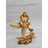 Mermaid Figurine Drift Wood Look, Mermaid Decor, Beach Home Decor, Mermaid Gift, Mermaid Home Decor - Pink Horse Florida