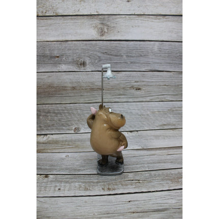 Showering Hippo Figurine, Funny Hippo, Showering Hippopotamus Figurine, Funny Hippo FIgurine - Pink Horse Florida